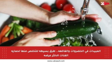المبيدات في الخضروات والفاكهة.. طرق بسيطة للتخلص منها لحماية الفئات الأكثر عرضة